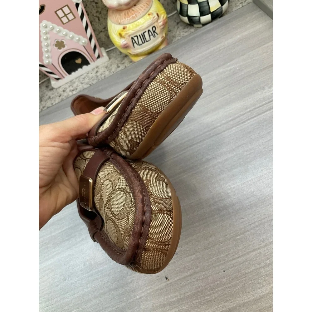 COACH MONA DRIVER SIGNATURE JACQUARD DRIVING LOAFERS
